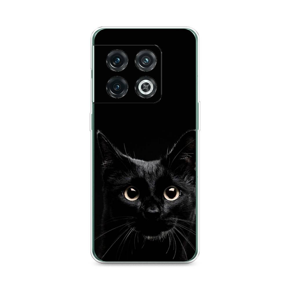 

Чехол Awog на OnePlus 10 Pro / ВанПлас 10 Pro "Добрый кот", Черный, 152150-1