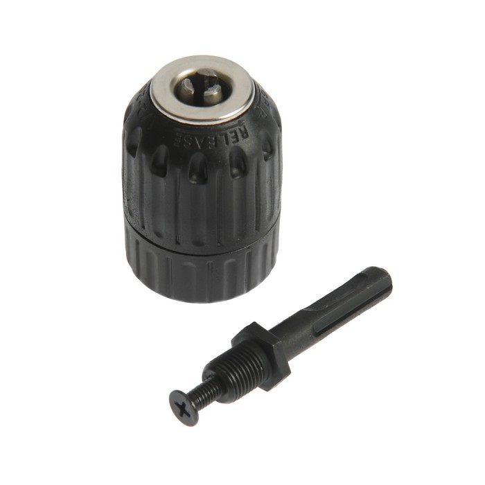 

Патрон для дрели ТУНДРА, 1/2" - 20 UNF, 1.5 - 13 мм + переходник на SDS-plus 75855