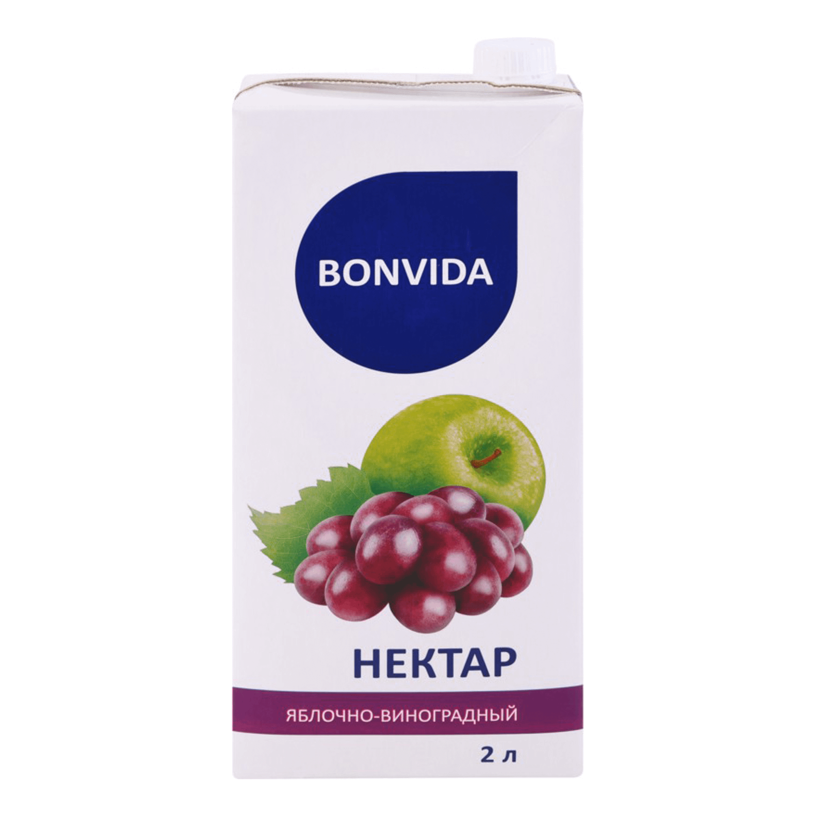 Нектар Bonvida яблочно-виноградный 2 л