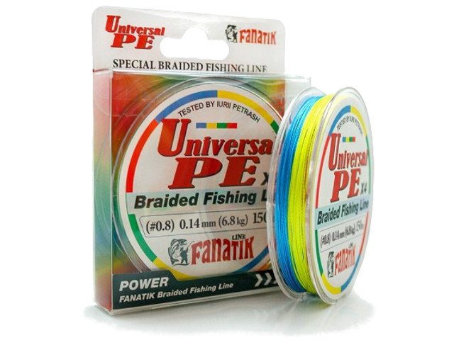 

Леска Fanatik Universal PE X4 (#0,8) 0.14mm 150m UNPEX415008C, Universal PE X4