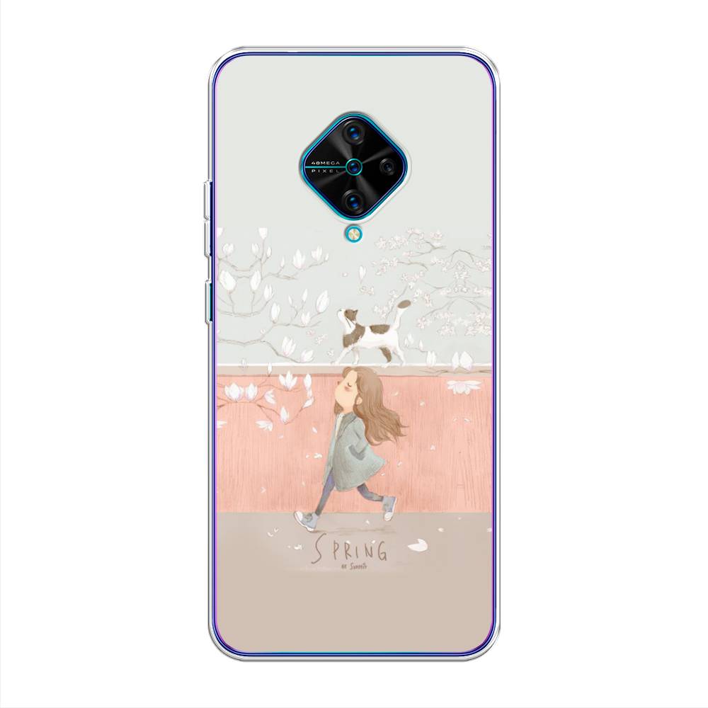 

Чехол Awog на Vivo V17/Y9s "Девочка-весна", Разноцветный, 261550-7