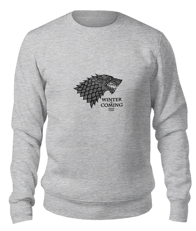 

Свитшот унисекс Printio Game of thrones серый S, Game of thrones