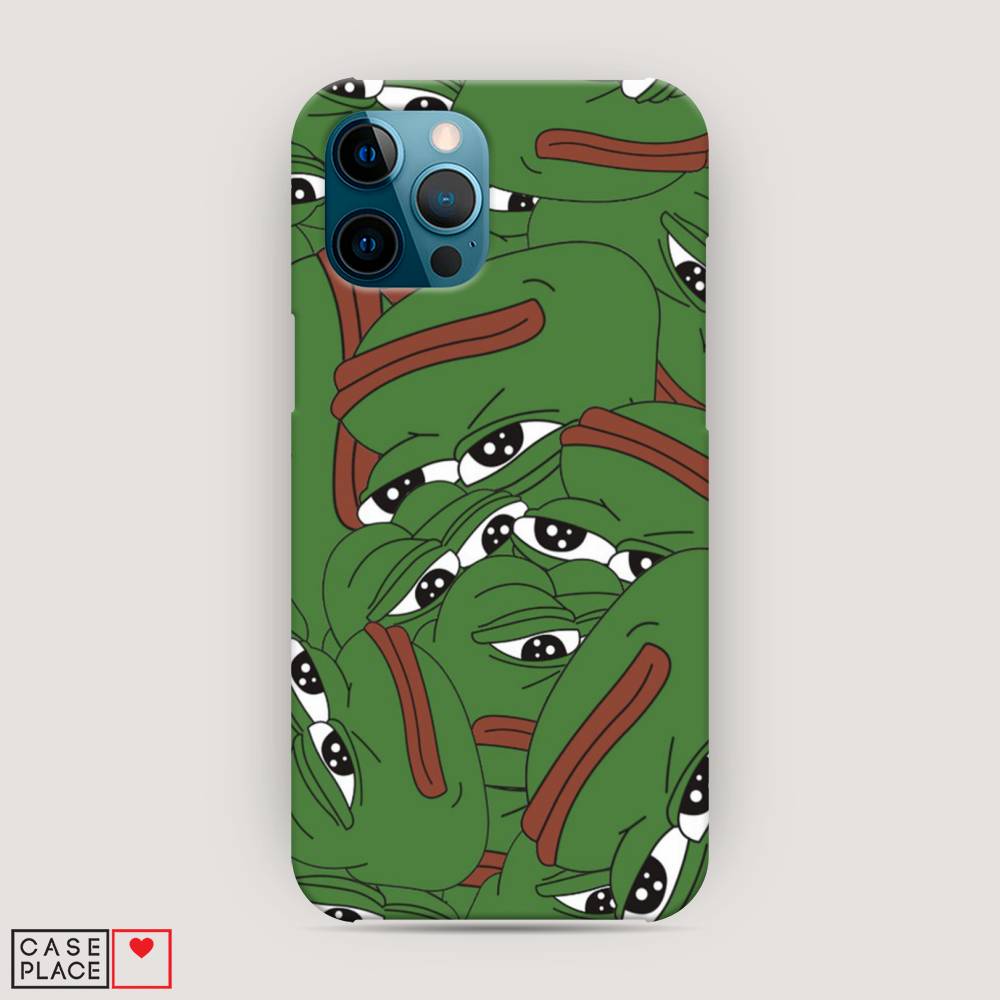 

Пластиковый чехол "Печальный frog" на Apple iPhone 12 Pro Max, 12720-7