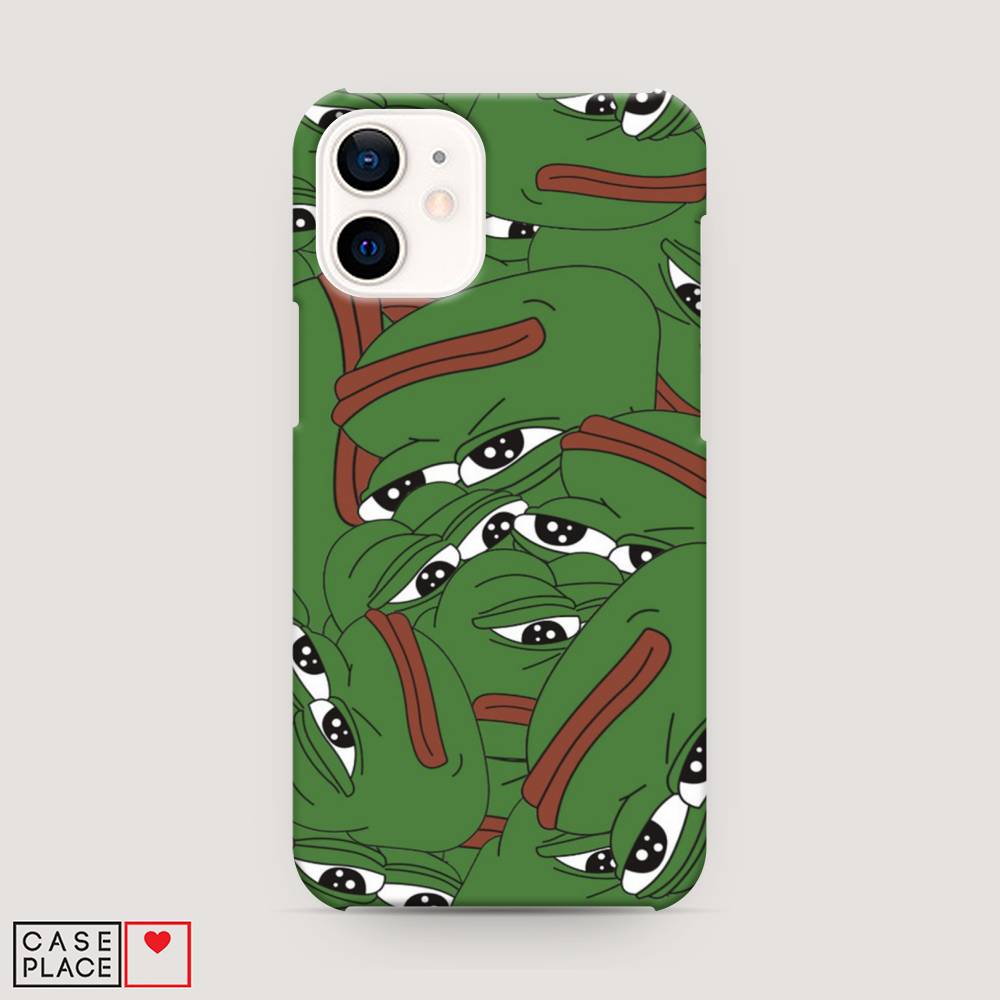 

Пластиковый чехол "Печальный frog" на Apple iPhone 12 mini, 12620-7