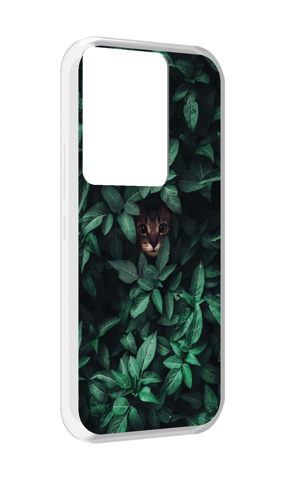 

Чехол MyPads котенок в листьях для Itel Vision 3 Plus / Itel P38 Pro, Прозрачный, Tocco