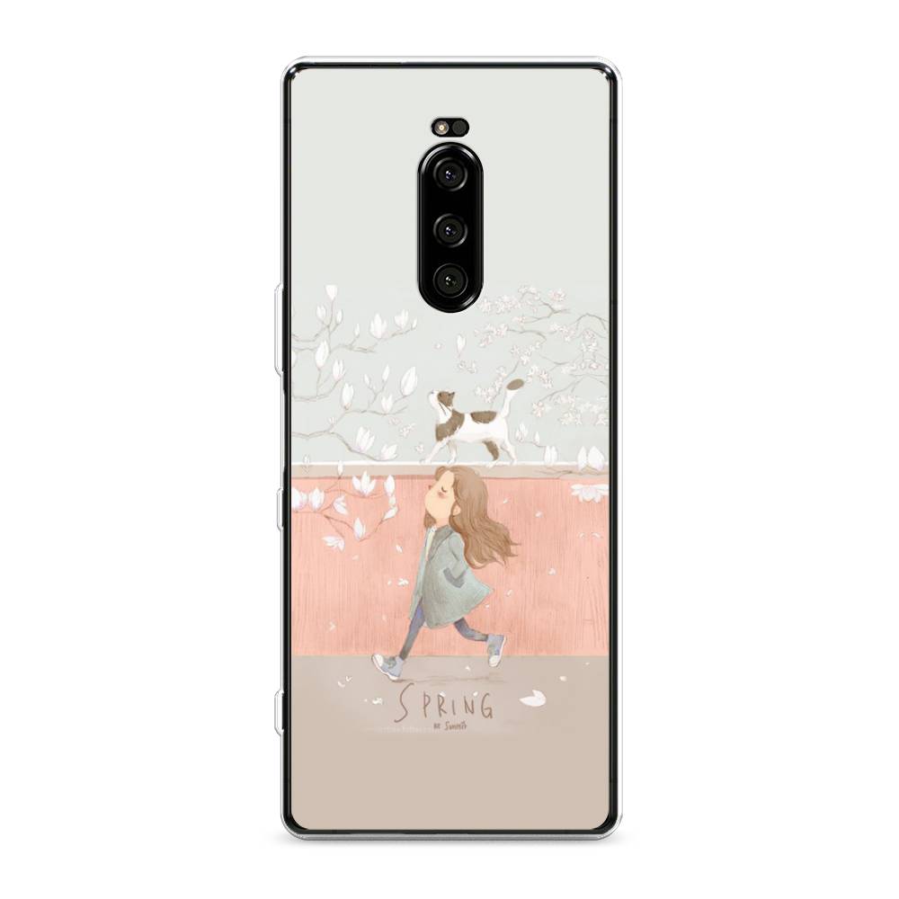 

Чехол Awog на Sony Xperia XZ4/Xperia 1 "Девочка-весна", Разноцветный, 53850-7