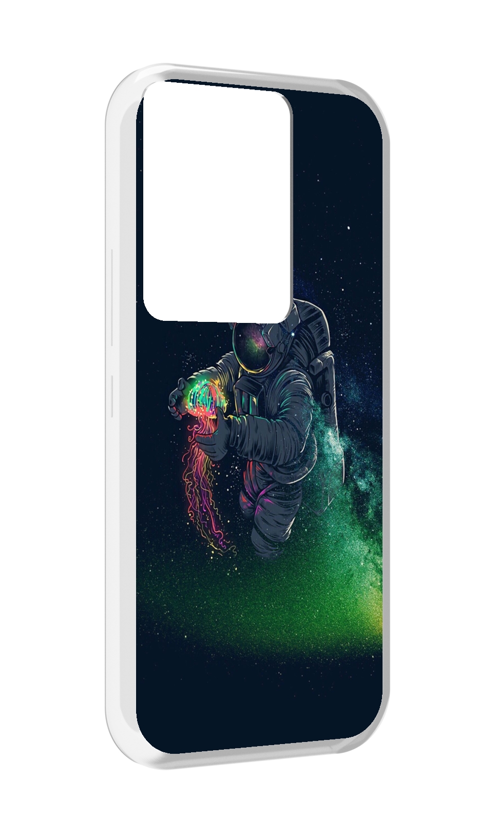 

Чехол MyPads космонавт-с-оружием-арты для Itel Vision 3 Plus / Itel P38 Pro, Прозрачный, Tocco
