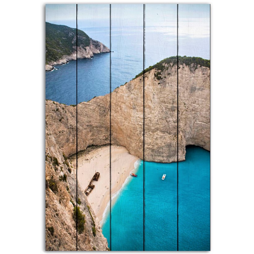 

Картина на дереве Остров Закинтос 40х60 см, Остров Закинтос