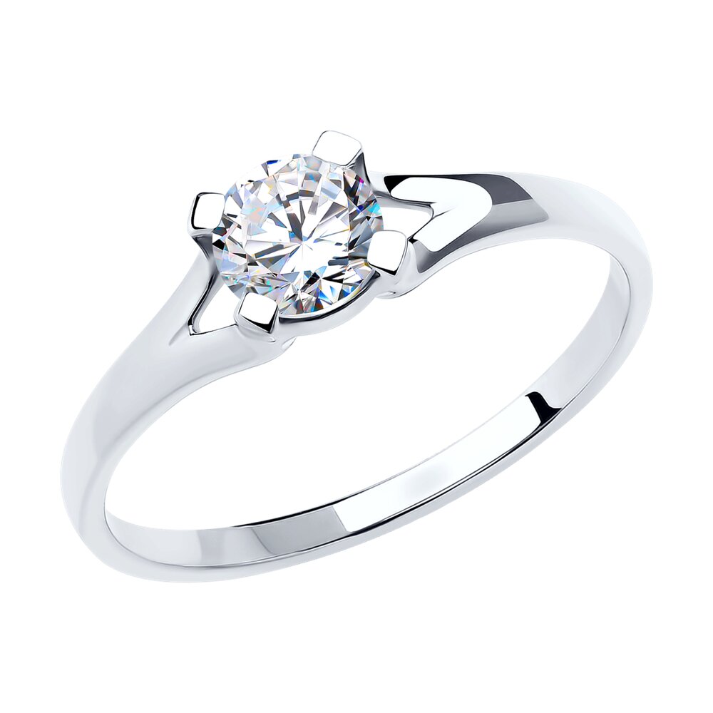 

Кольцо из золота р.  Diamant 52-110-00896-1, фианит, 52-110-00896-1