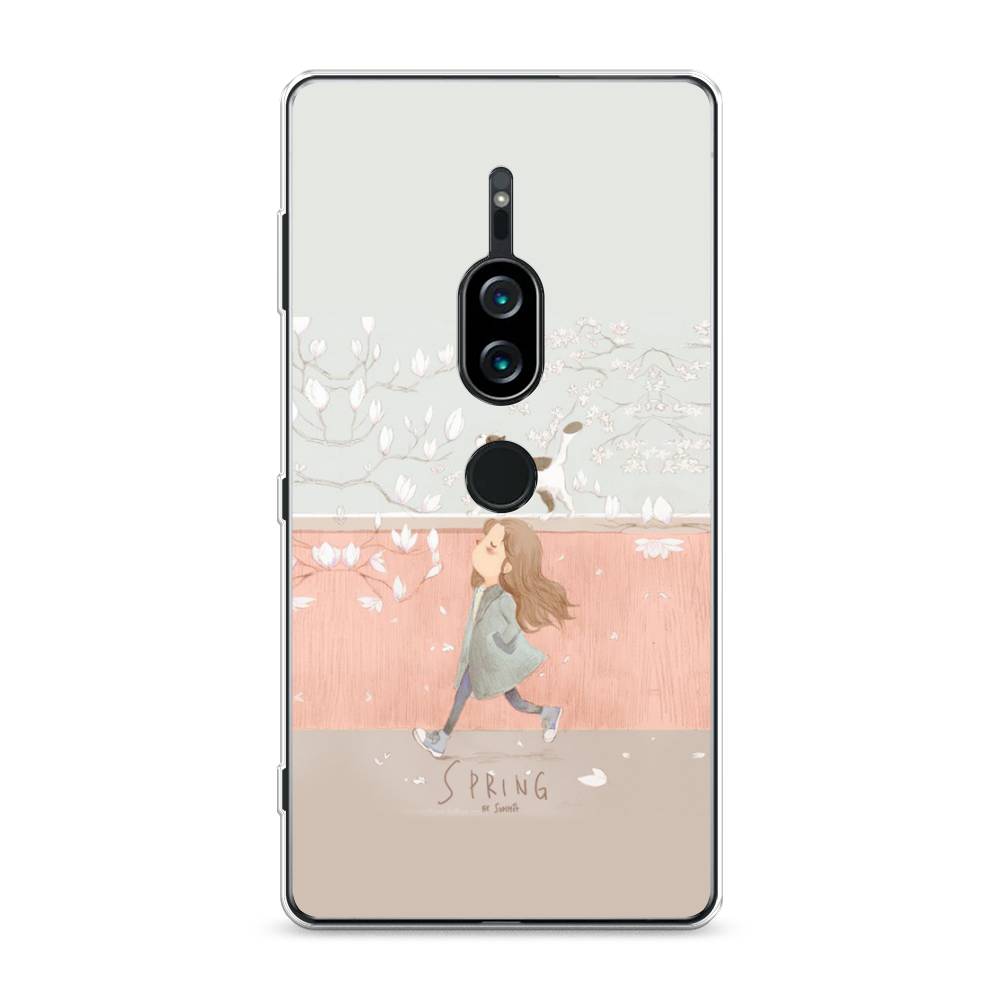 

Силиконовый чехол "Девочка-весна" на Sony Xperia XZ2 Premium, 53350-7
