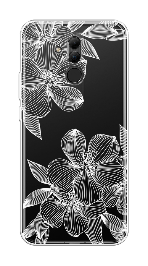 

Чехол на Huawei Mate 20 Lite "Крокус", Белый;прозрачный, 66650-1