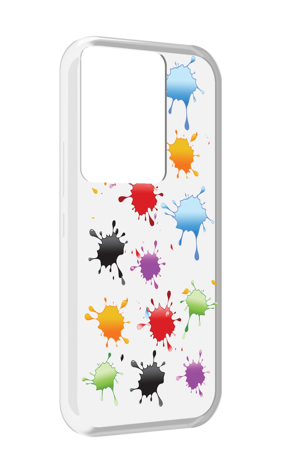 

Чехол MyPads кляксы для Itel Vision 3 Plus / Itel P38 Pro, Прозрачный, Tocco