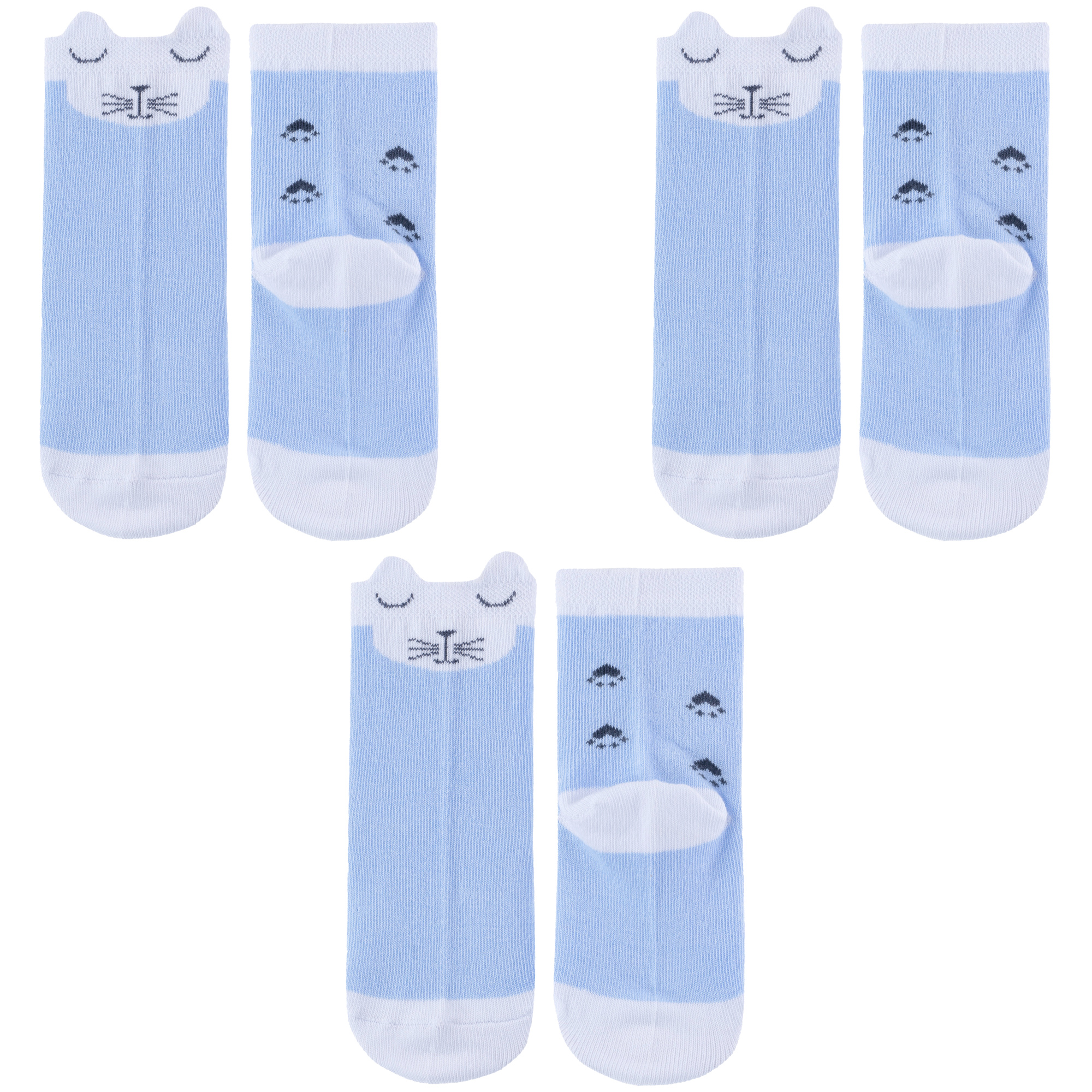 Носки детские Para Socks 3-N1DД, голубые, 14
