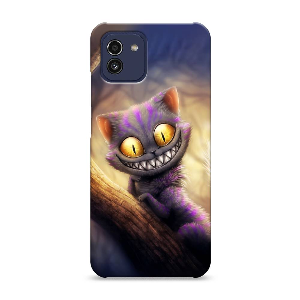 фото Пластиковый чехол "cheshire cat" на samsung galaxy a03 awog