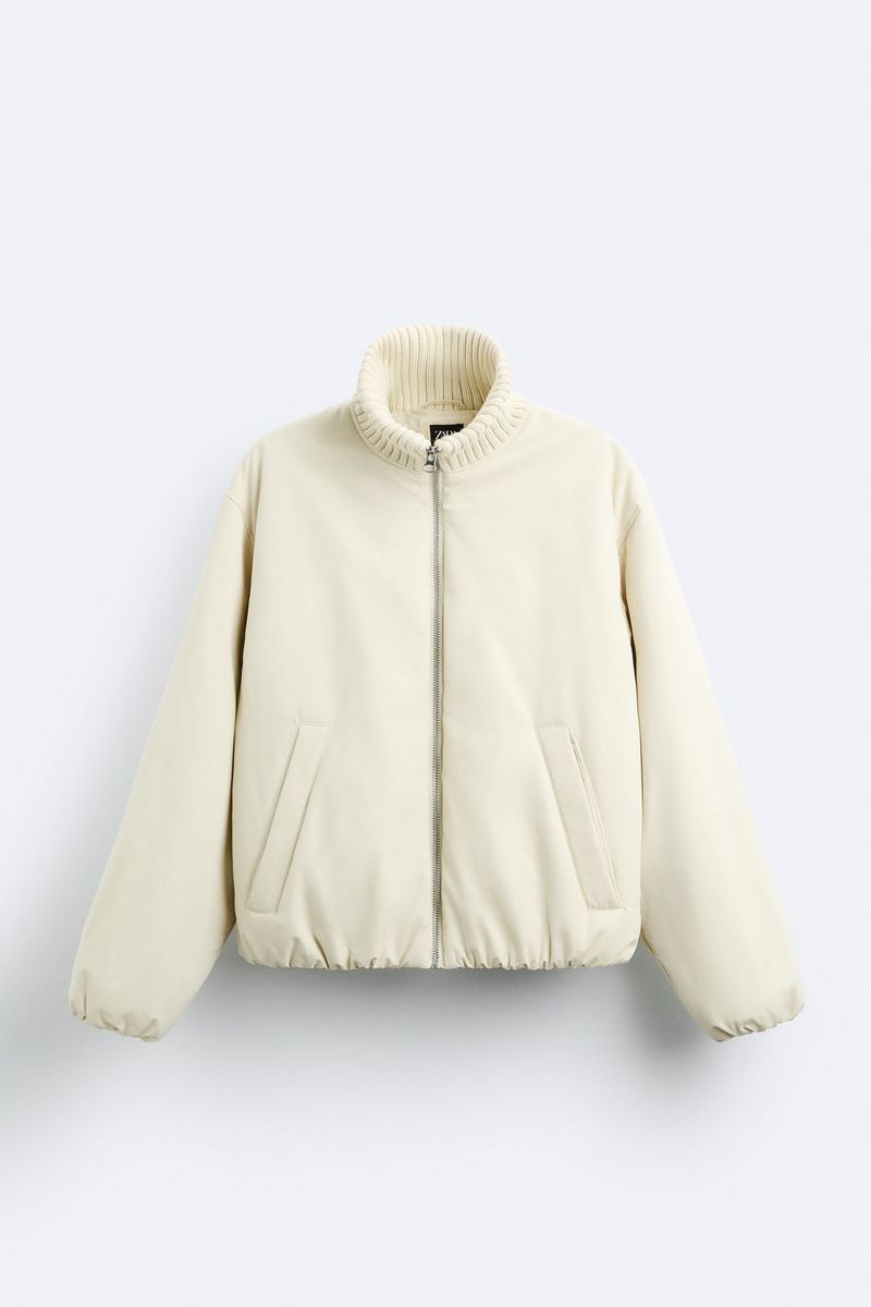 

Куртка мужская ZARA 08281410 белая L, Белый, 08281410