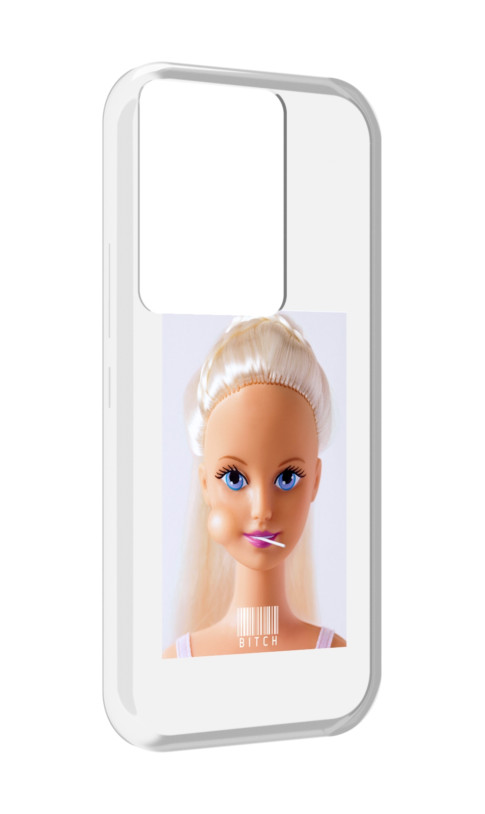 

Чехол MyPads барби для Itel Vision 3 Plus / Itel P38 Pro, Прозрачный, Tocco