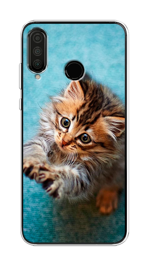

Чехол Awog на Honor 20S "Котенок просит есть", Голубой;коричневый;белый, 610750-2