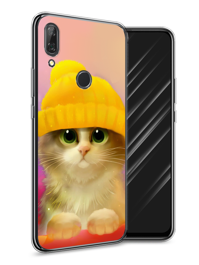

Чехол Awog на Huawei P Smart Z "Котенок в желтой шапке", Желтый, 69450-2