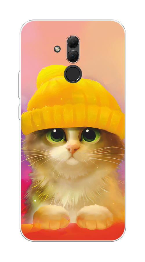 

Чехол Awog на Huawei Mate 20 Lite "Котенок в желтой шапке", Желтый, 66650-2