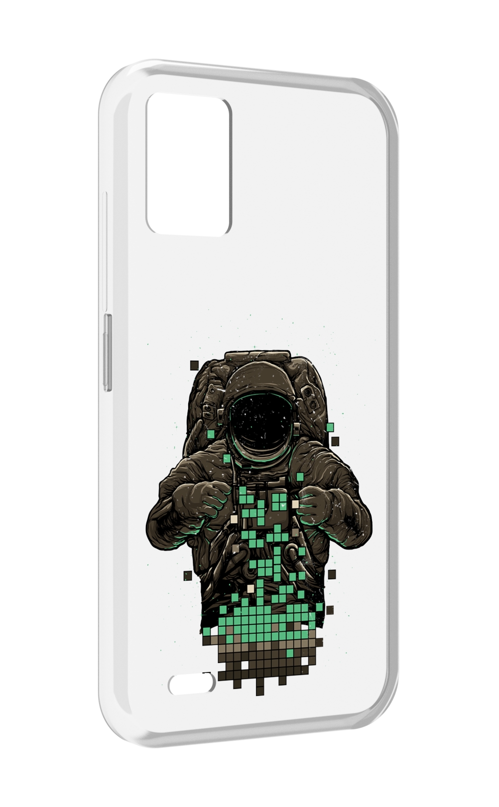 

Чехол MyPads космонавт с пикселями для UMIDIGI Bison 1, Прозрачный, Tocco