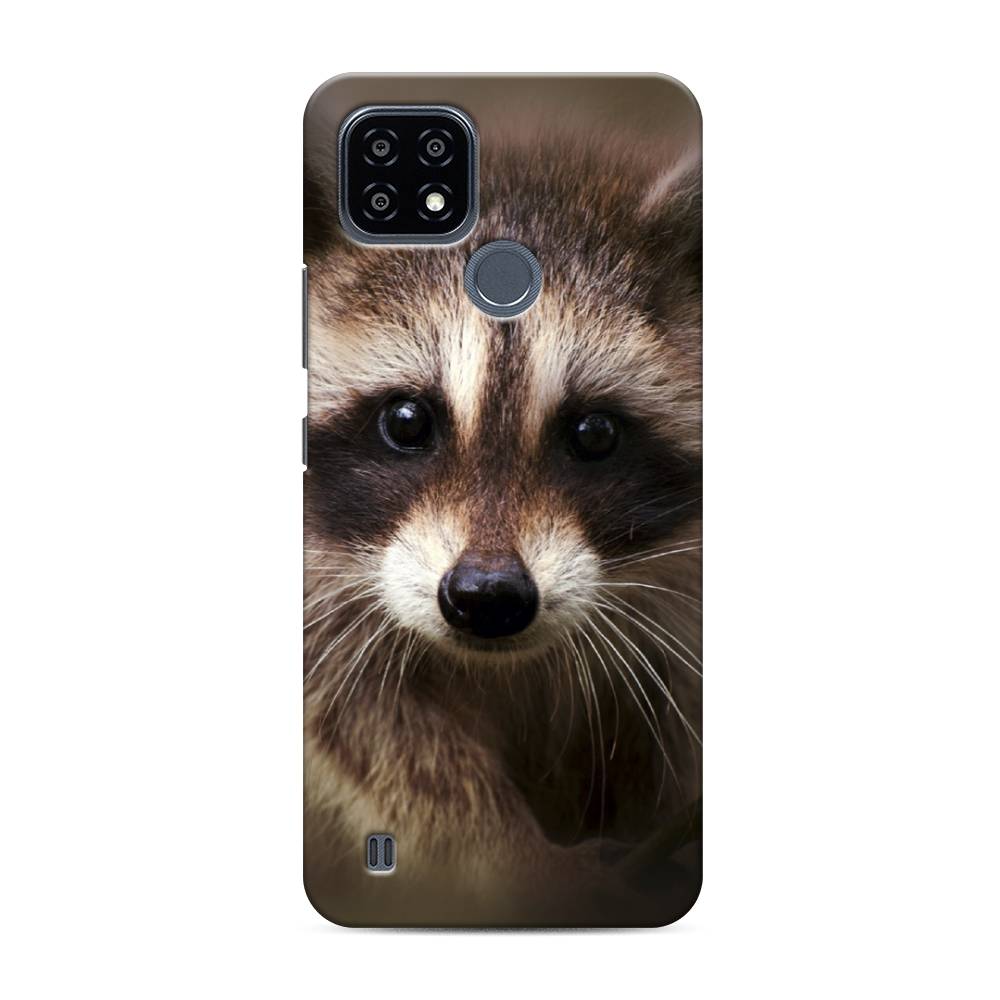 

Пластиковый чехол "Енот" на Realme C21Y, 256820-1