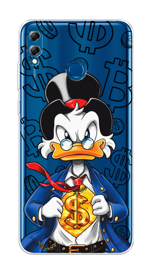 

Чехол на Honor 8X Max "Scrooge Goldman", Черный;белый;синий, 66550-1