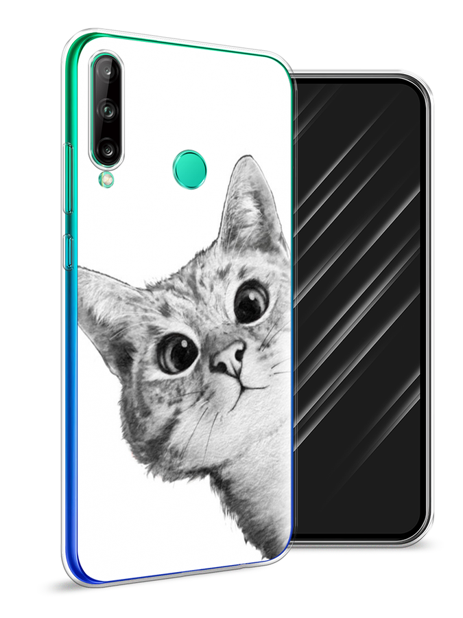 

Чехол Awog на Huawei Y7p "Кот рисунок черно-белый", Черный, 6103350-1