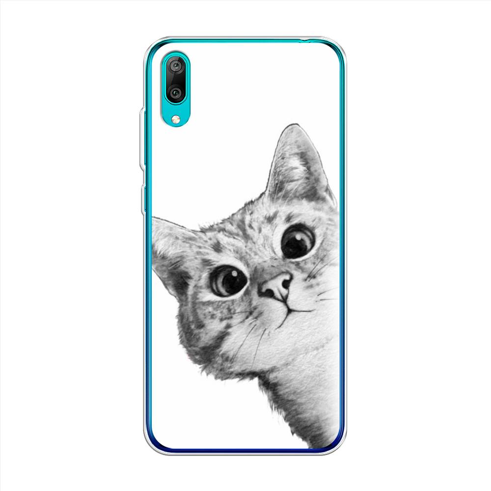 

Чехол Awog "Кот рисунок черно-белый" для Huawei Y7 Prime 2019