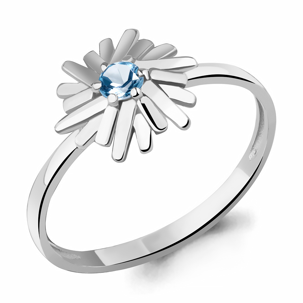 

Кольцо из серебра с топазом р. , Aquamarine 6959805_925_р, 6959805_925_р