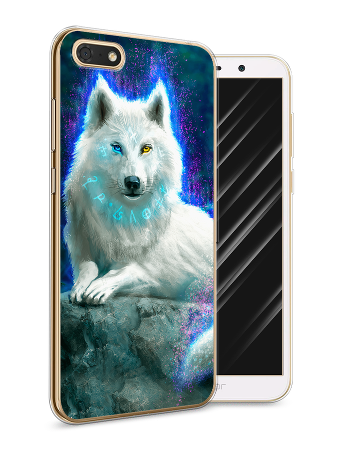 

Чехол Awog на Huawei Y5 2018 "Кот рисунок черно-белый", Черный, 65950-1