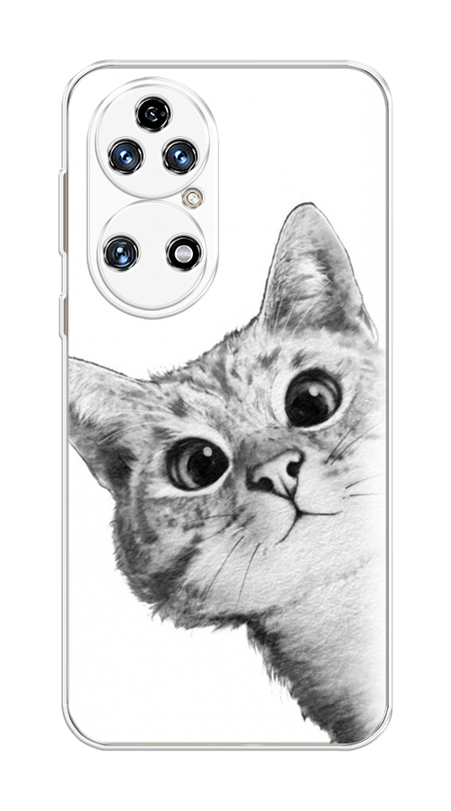 

Чехол Awog на Huawei P50 "Кот рисунок черно-белый", Черный, 6104950-1