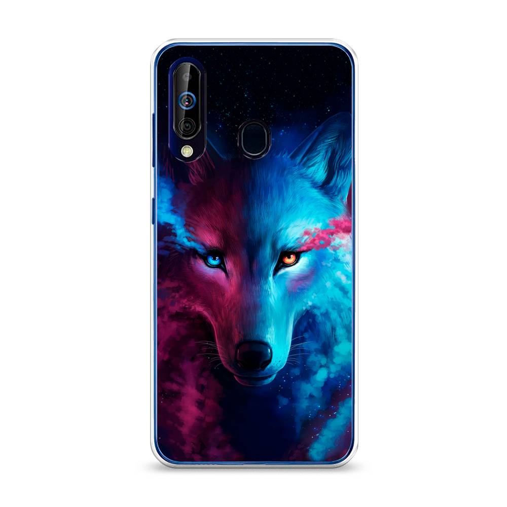 

Чехол Awog на Samsung Galaxy A60/M40 "Волшебный волк", Разноцветный, 28250-1