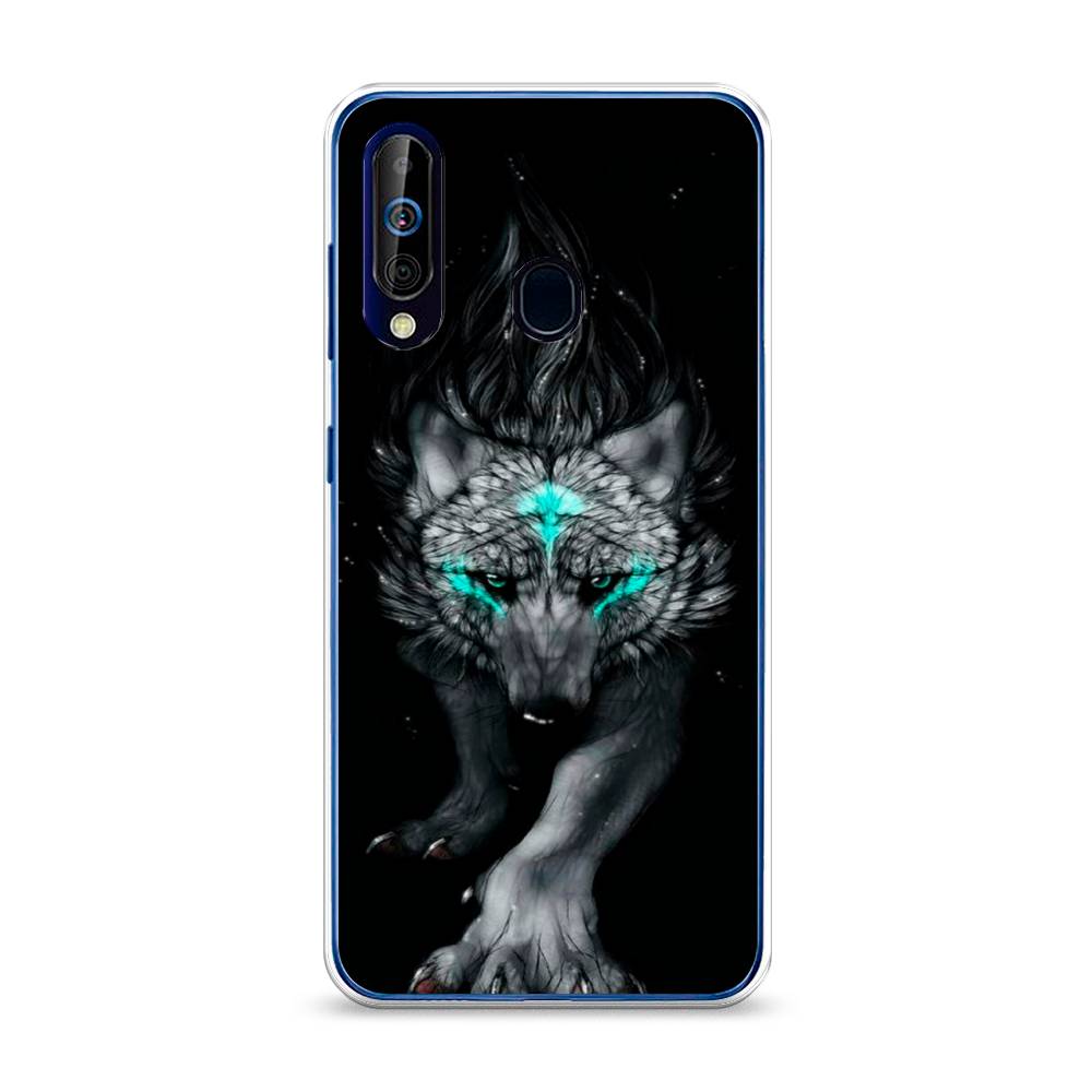 

Чехол Awog на Samsung Galaxy A60/M40 "Волшебный волк", Разноцветный, 28250-2
