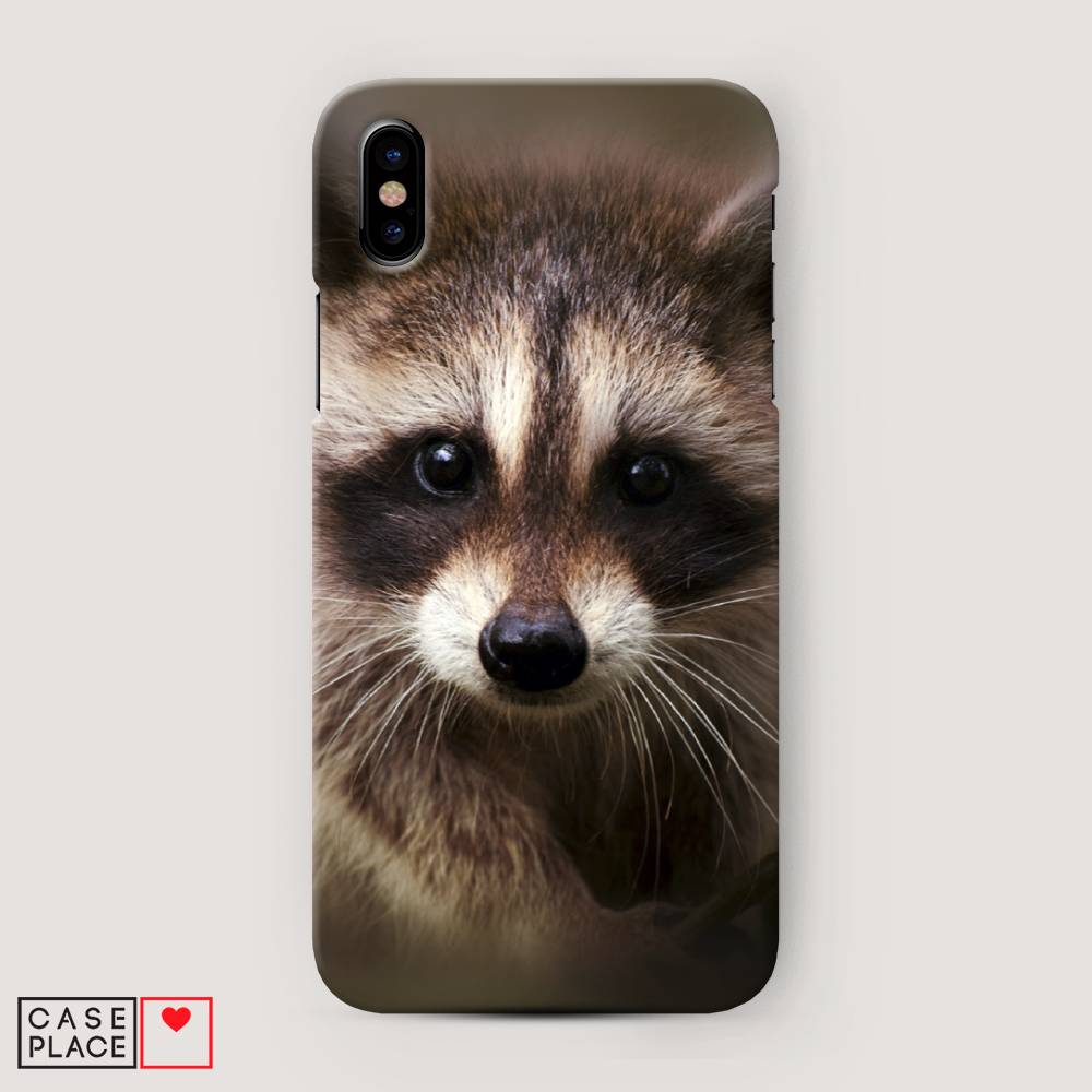 

Пластиковый чехол "Енот" на Apple iPhone XS Max (10S Max), 11920-1