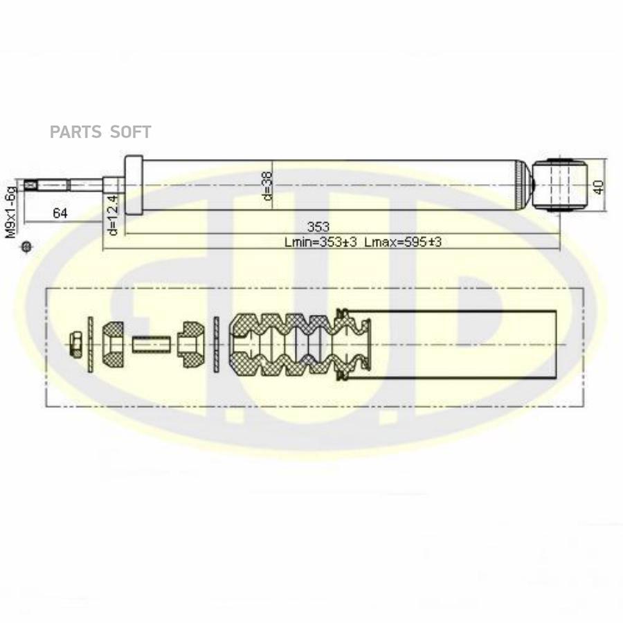 

АМОРТИЗАТОР ЗАД ГАЗ REN LOGAN II 13- 343833