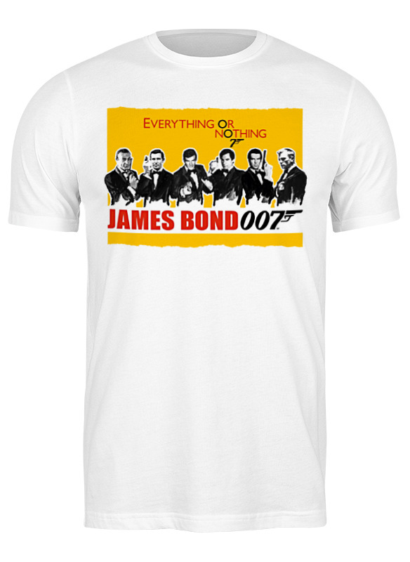 

Футболка мужская Printio James bond белая 3XL, Белый, James bond