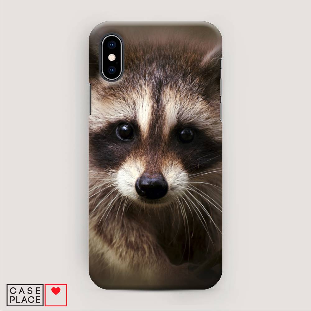 

Пластиковый чехол "Енот" на Apple iPhone X (10), 11020-1