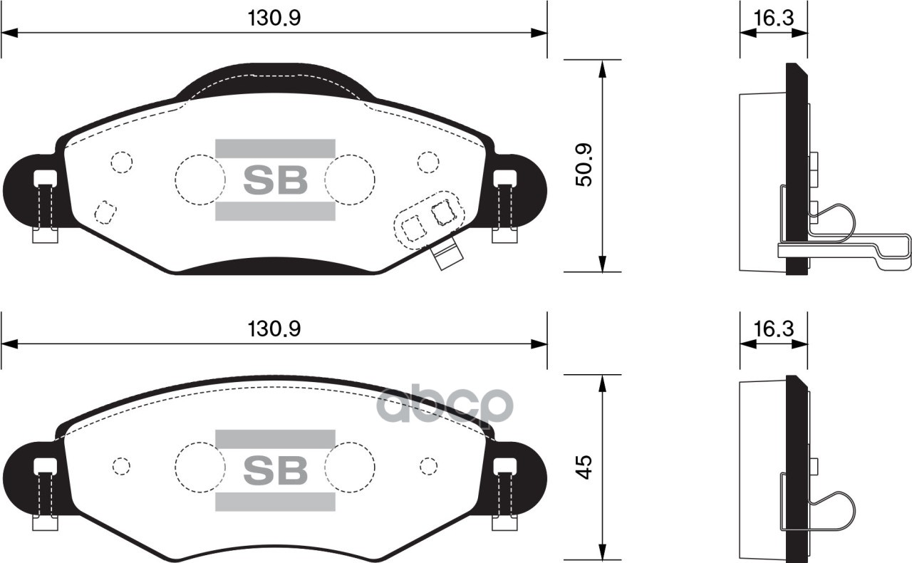 

Колодки Тормозные Sangsin Brake Sp1419 Sangsin brake арт. SP1419