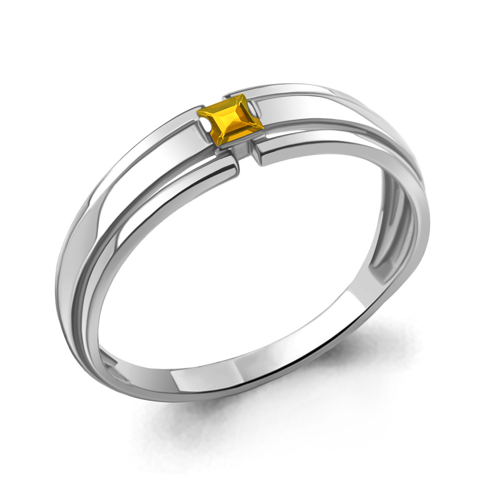 

Кольцо из серебра с цитрином р. , Aquamarine 6958106_925_р, 6958106_925_р