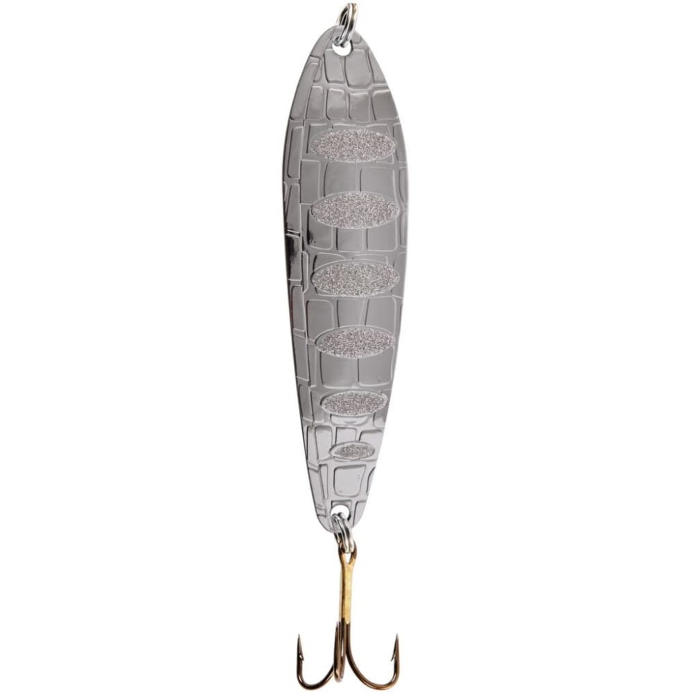 

Блесна колеб. Lucky John CROCO SPOON длин.86мм/26.0г 004, Серебристый, Croco Spoon
