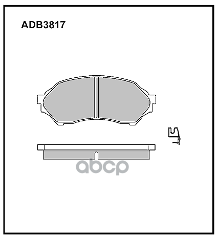 

Тормозные колодки ALLIED NIPPON дисковые передние ADB3817