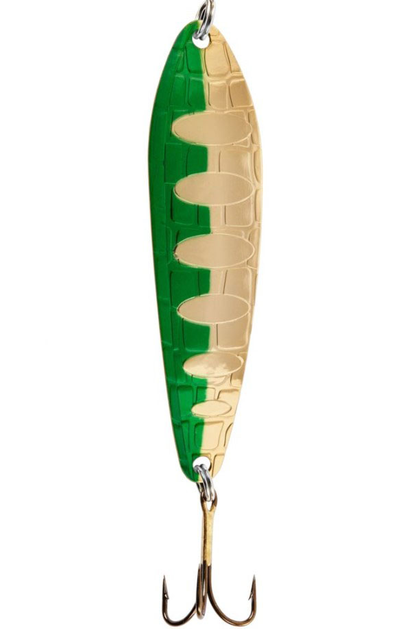 

Блесна колеб. Lucky John CROCO SPOON длин.77мм/22.0г 015, Зеленый;золотистый, Croco Spoon