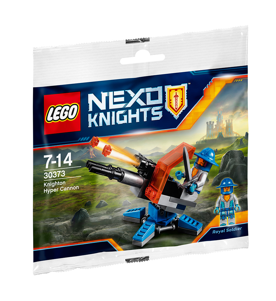 

Конструктор Lego 30373 Nexo Knights Найтонская гиперпушка 47 деталей, Найтонская гиперпушка