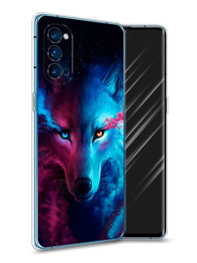 

Чехол Awog на Oppo Reno 4 Pro 5G "Волшебный волк", Разноцветный, 253750-1