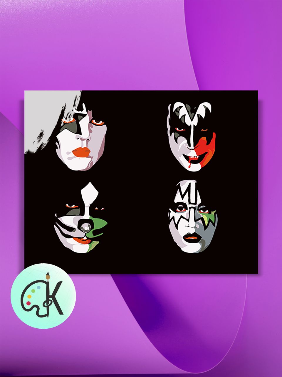 

Картина по номерам на холсте Культура Цвета KISS, 30 х 40 см, KISS