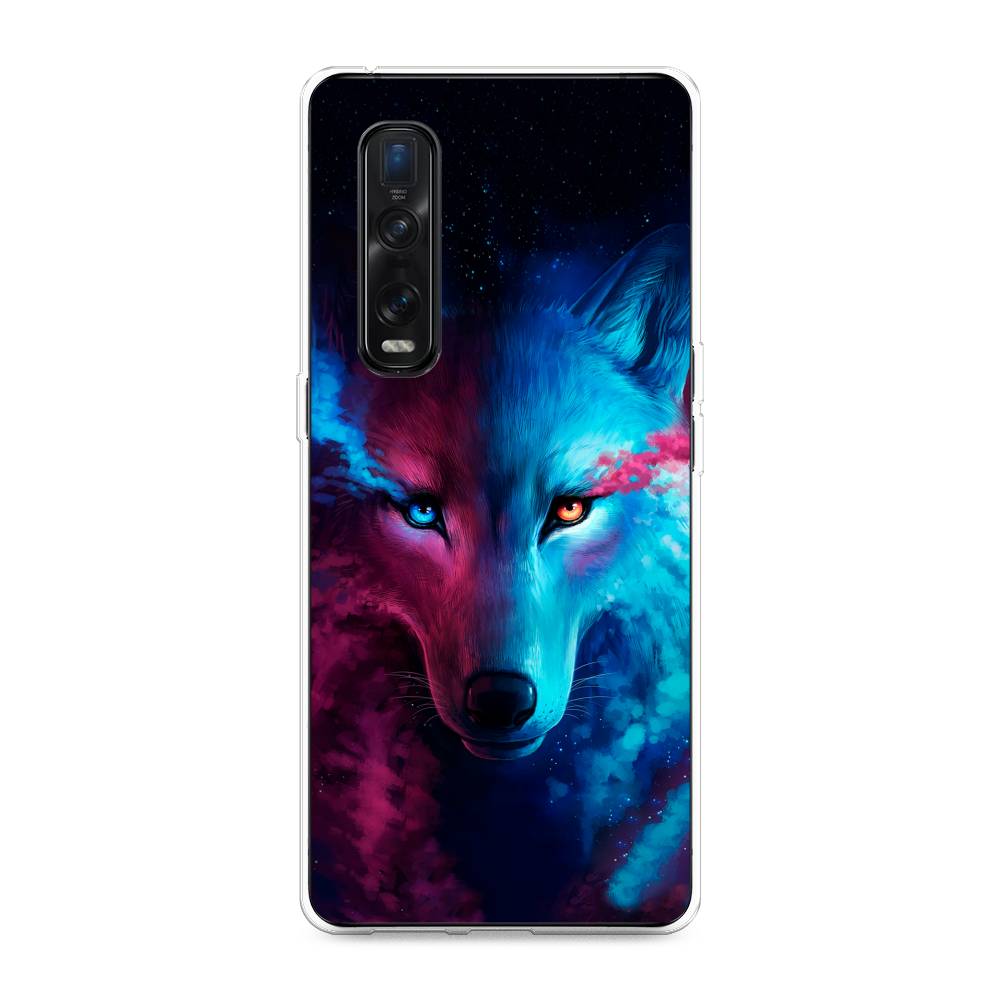 

Чехол Awog на Oppo Find X2 Pro "Волшебный волк", Разноцветный, 253350-1