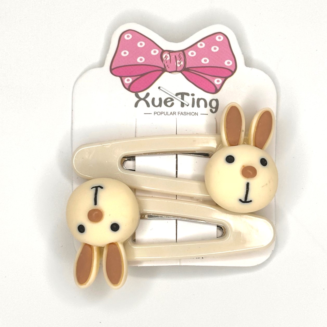

Заколки зажимы Rabbit White 2 шт бежевый, Rabbit White
