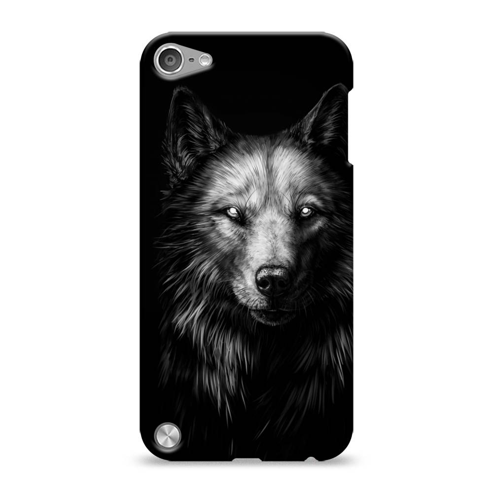 

Пластиковый чехол "Волк черно белый" на Apple iPod Touch, 11120-1