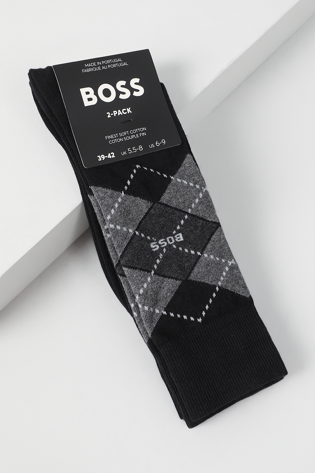 

Комплект носков мужских Boss 50478352 черных 39-42, Черный, 50478352