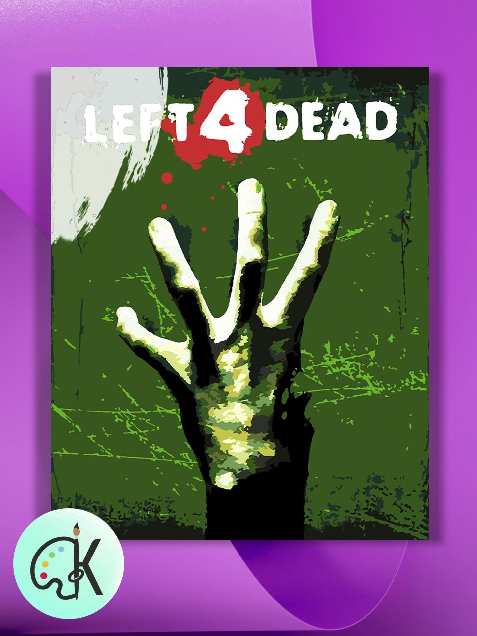 

Картина по номерам на холсте Культура Цвета Left 4 Dead, 40 х 50 см, Left 4 Dead